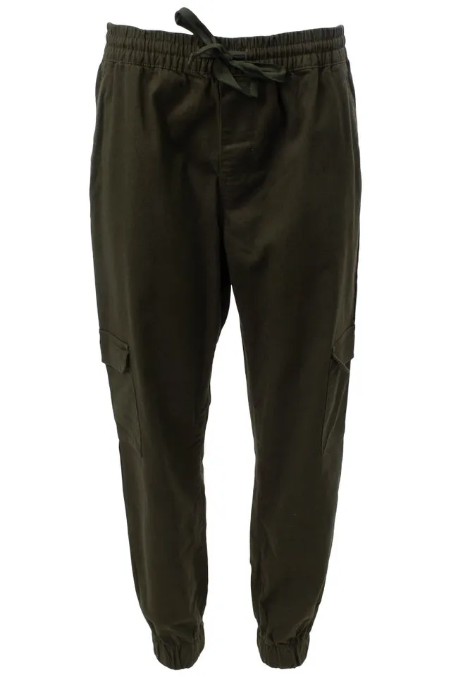 Fairweather Solid Tie Waist Zip Pocket Jogger Sweatpants
