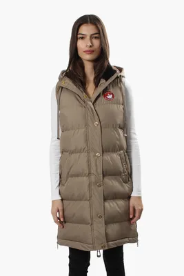 Canada Weather Gear Side Zip Long Puffer Vest