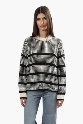 Striped Crewneck Pullover Sweater