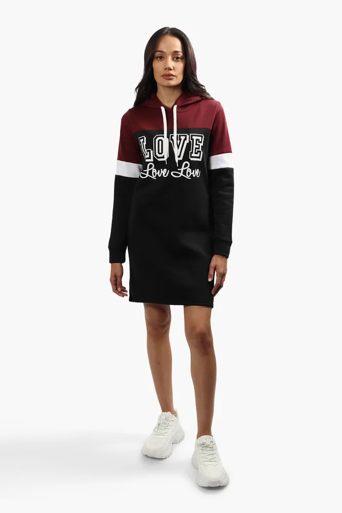 Fahrenheit Love Print Tunic Hoodie