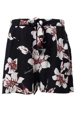 Floral Belted Shorts