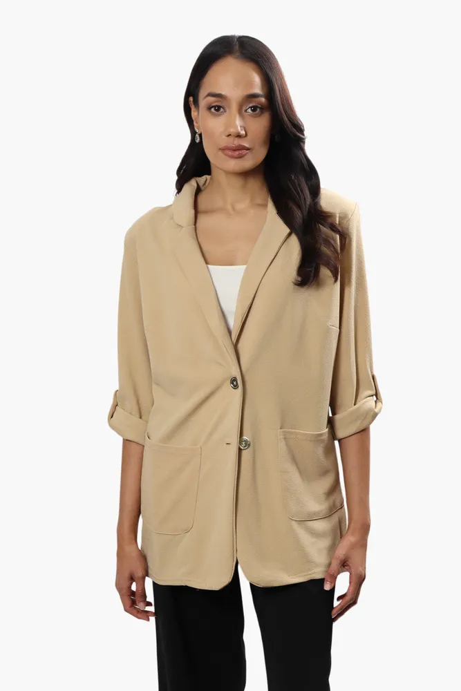 Impress Roll Up Sleeve 2 Button Blazer