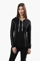 Canada Weather Gear Front Zip Piping Detail Hoodie