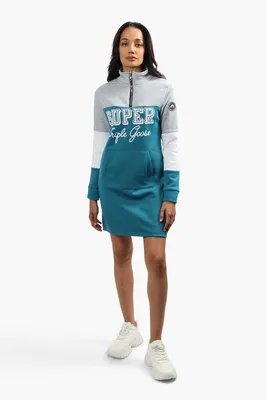 Super Triple Goose Half Zip Tunic Sweatshirt