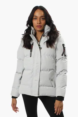 Canada Weather Gear Front Button Puffer Parka Jacket