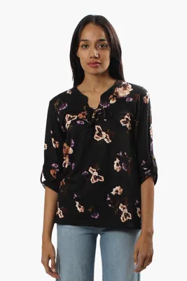 Majora Floral Roll Up Sleeve Blouse