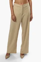 Limite Solid Wide Leg Pants