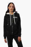 Fahrenheit Brooklyn Print Sherpa Hoodie