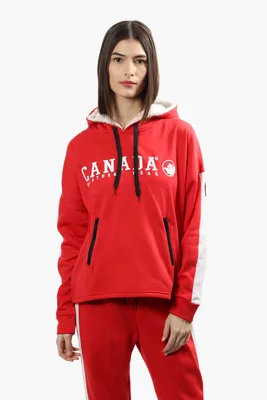 Canada Weather Gear Stripe Sleeve Hoodie