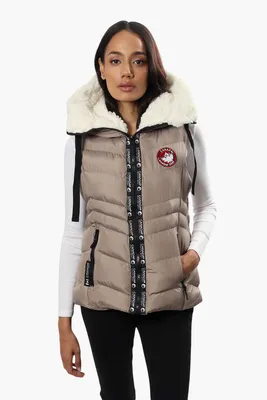 Canada Weather Gear Sherpa Hood Puffer Vest