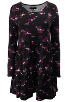 Floral Pattern Scoop Neck Day Dress