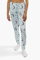 Cuddly Canuckies Moon Print Pajama Pants