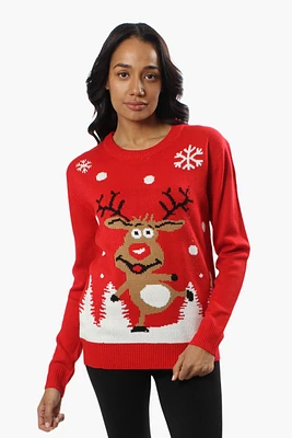 Ugly Christmas Sweater Reindeer Knit Christmas Sweater