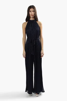 Limite Sleeveless Belted Jumpsuit