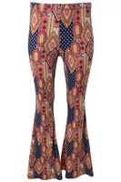 Patterned Boho Flare Pants