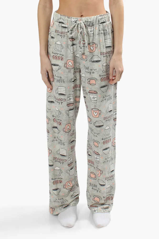 Canada Weather Gear Coffee Print Pajama Pants