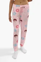 Cuddly Canuckies Donut Print Pajama Pants