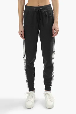 New Look Solid Side Print Joggers