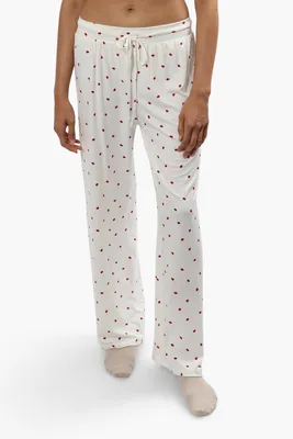 Cuddly Canuckies Ladybug Print Pajama Pants