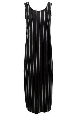 Striped Sleeveless Tank Maxi Dress