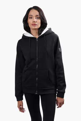 Fahrenheit Sherpa Lined Front Zip Hoodie