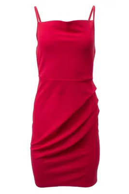 Solid Bodycon Cocktail Dress