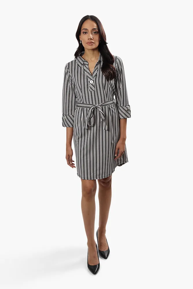 Beechers Brook Striped Belted Day Dress