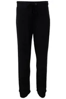 Ribbed Solid Tie Waist Pants