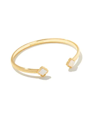 Mallory Cuff Bracelet Gold Iridescent Drusy