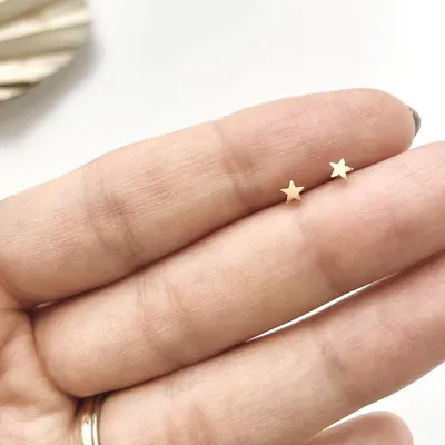 Mini Star Studs 14k Gold Fill