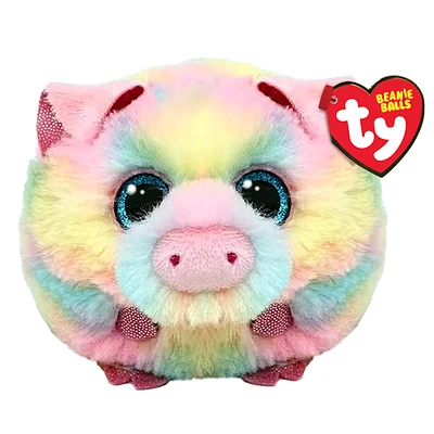 TY Plushie-Pigasso Pig Pastel Beanie Balls