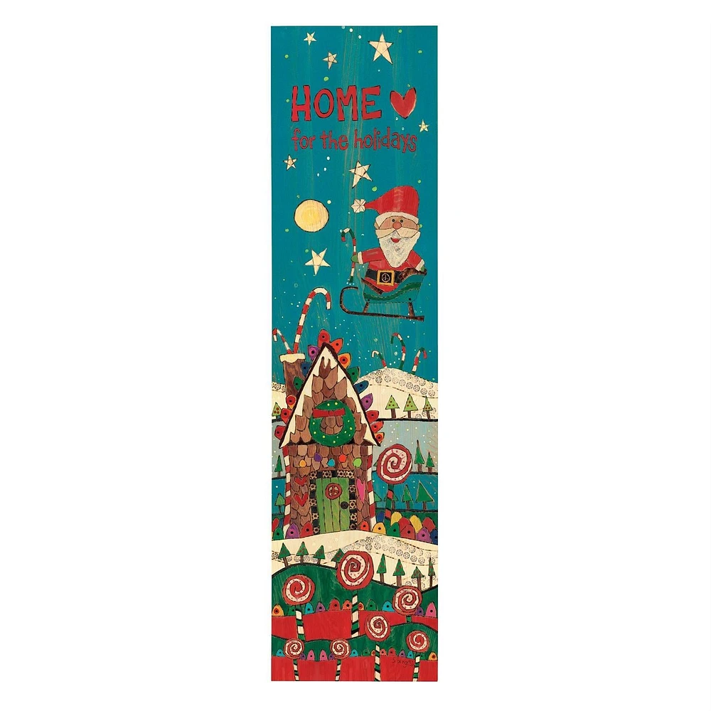 Santa Porch Sign Home for the Holidays