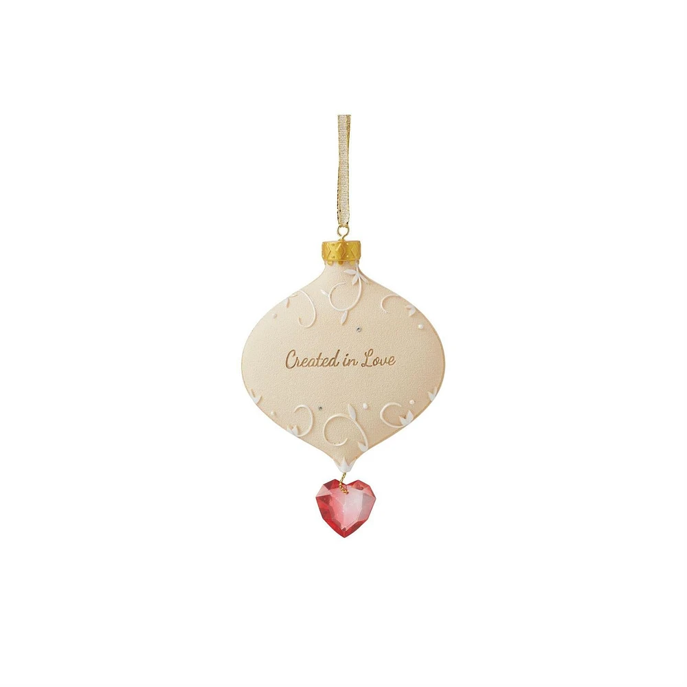 Created In Love Ornament