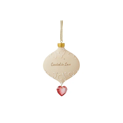 Created In Love Ornament