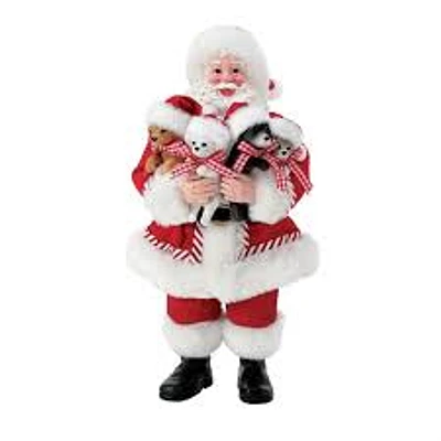 Pick of the Litter Santa Figurine