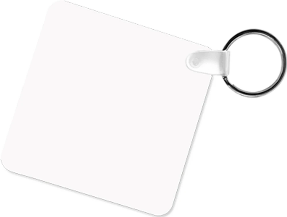 Customizable Key Chain - Square, Aluminum, Double-Sided