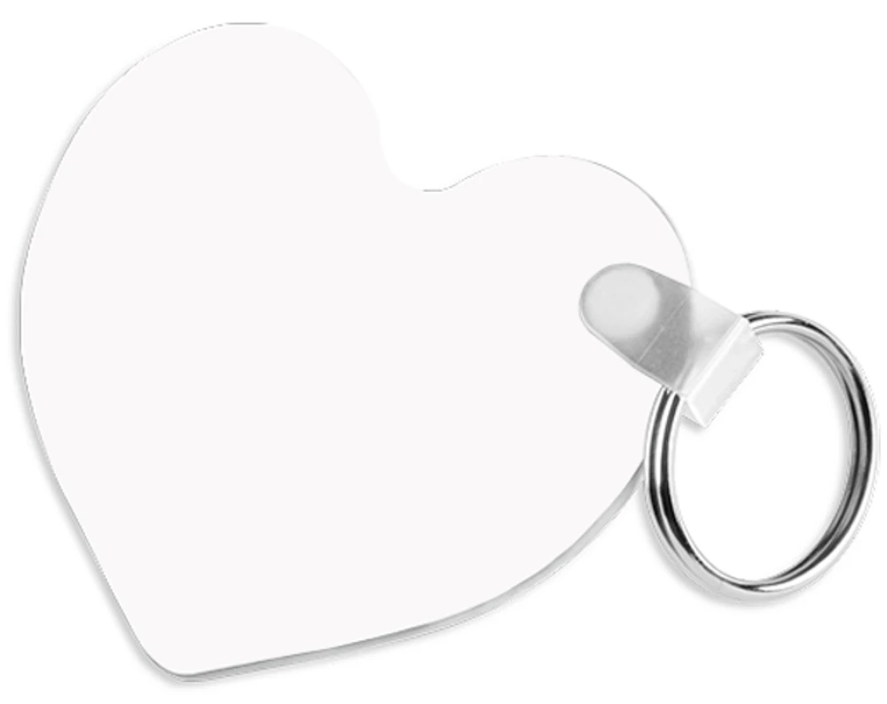 Customizable Key Chain - Heart, Glossy