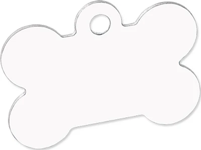 Customizable Pet Tag - Dog Bone, Double-Sided