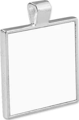 Customizable Bezel Pendant - Square, with Insert