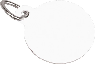 Customizable Pet Tag with Ring - Circle, Glossy