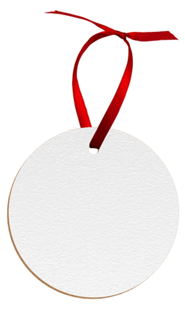 Customizable Textured Ornament - Circle, Textured Matte