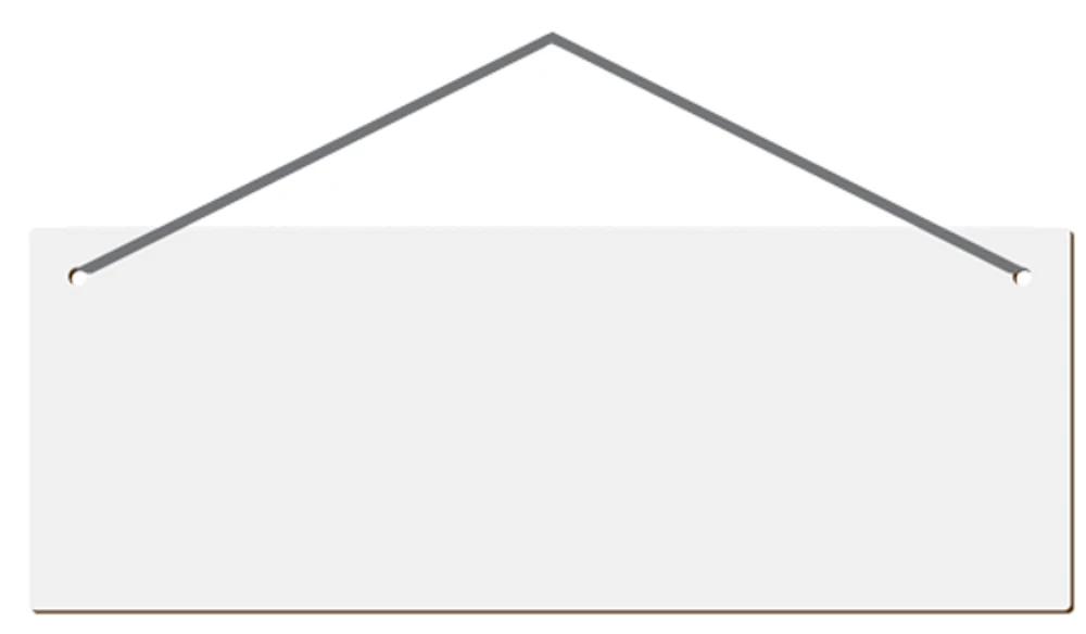 Customizable Hardboard Signage - Large Rectangle