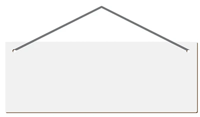 Customizable Hardboard Signage - Large Rectangle