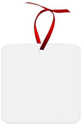Customizable Ornament - Square, Glossy