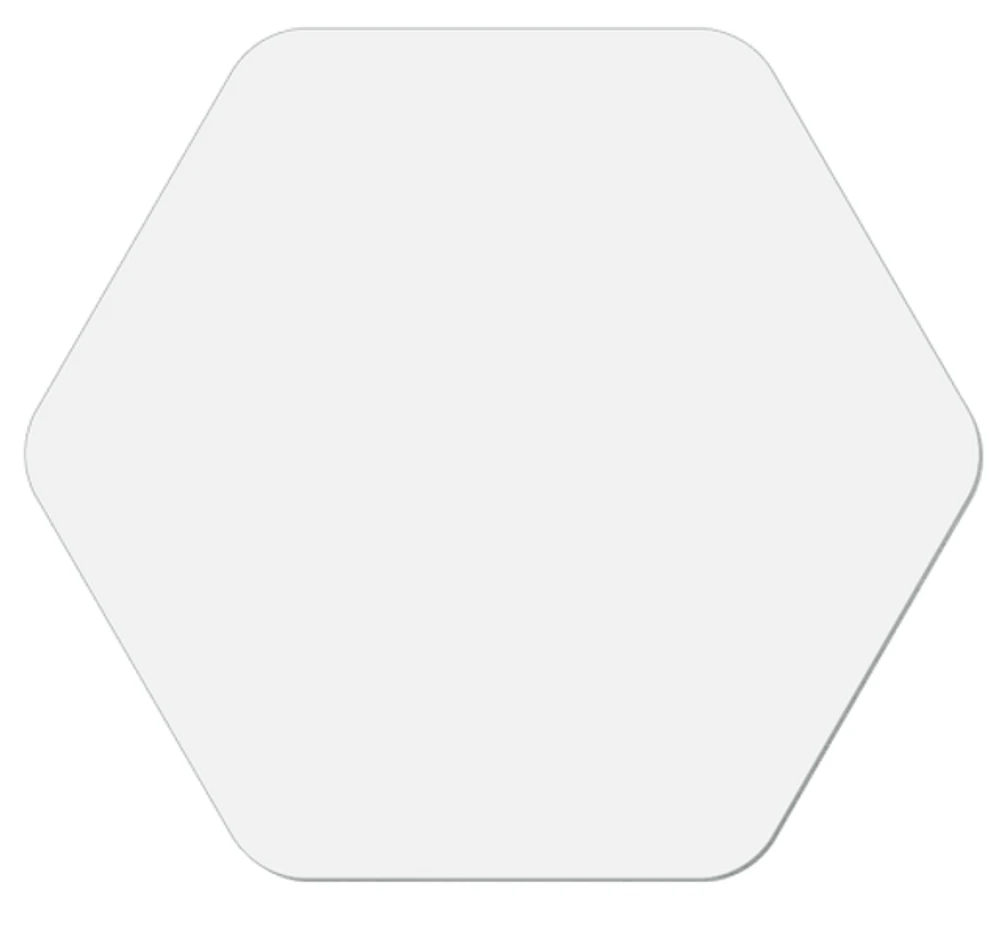 Customizable Magnet - Hexagon, Semi-Gloss