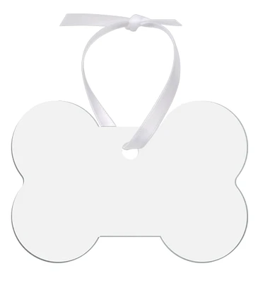 Customizable Ornament - Dog Bone, Semi-Gloss