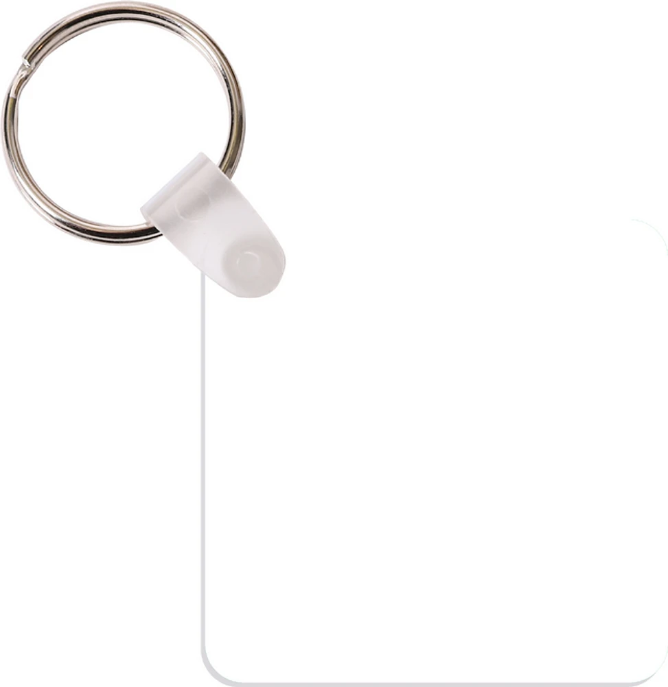 Customizable Key Chain - Square, FRP