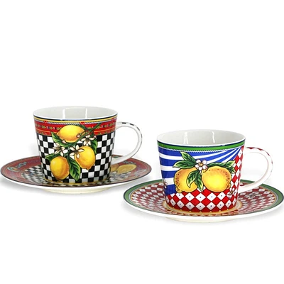 TESORO Cappuccino Cups & Saucers
