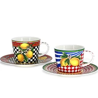 TESORO Cappuccino Cups & Saucers