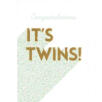 Congratulations It's Twins Card